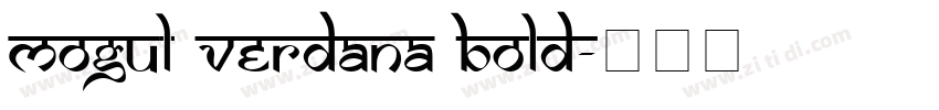 Mogul Verdana Bold字体转换